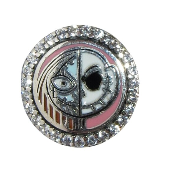 Pandora Nightmare Before Christmas Clear CZ Enamel & SS .925 Charm Park Exclusiv - Picture 2 of 6